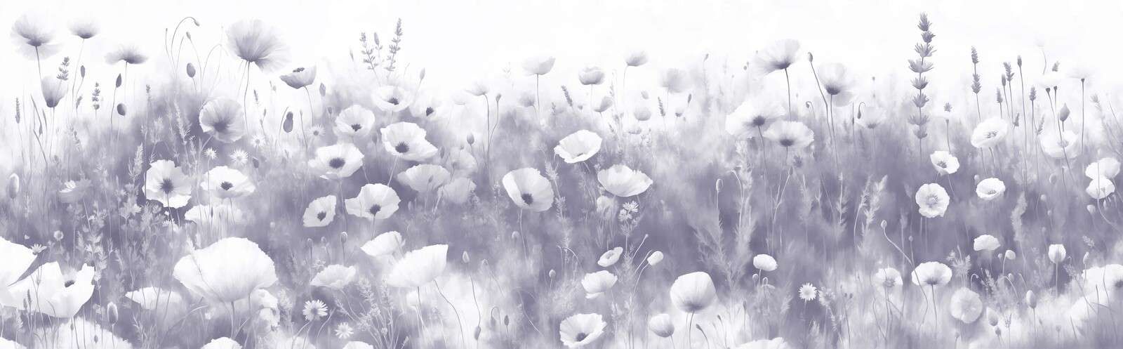 Danse de fleurs sauvages - violet