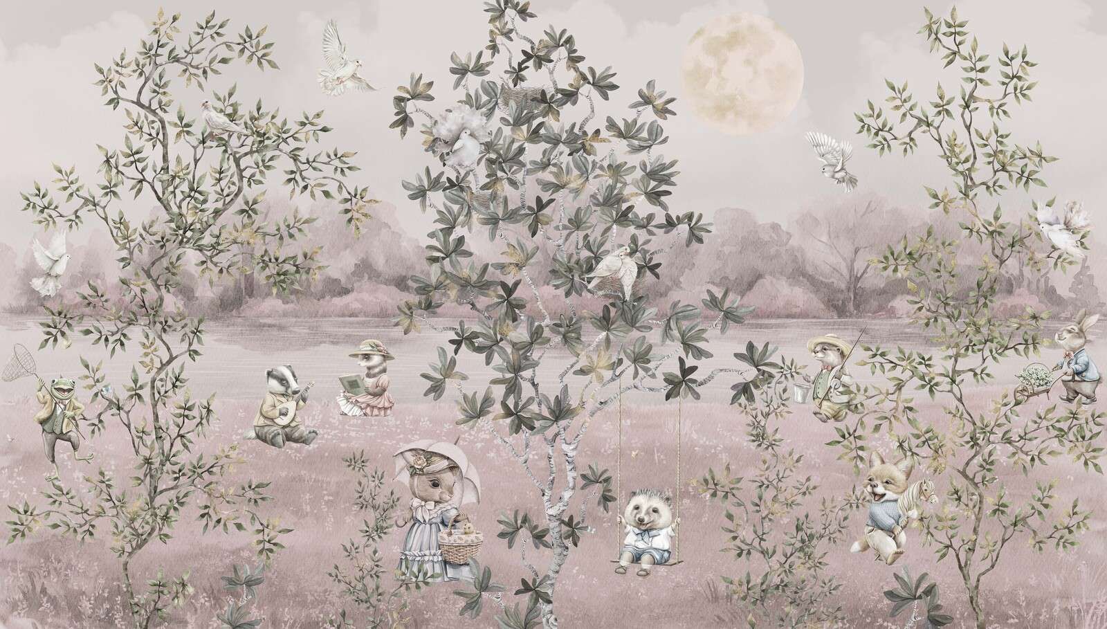 Animaux Vintage - Rose