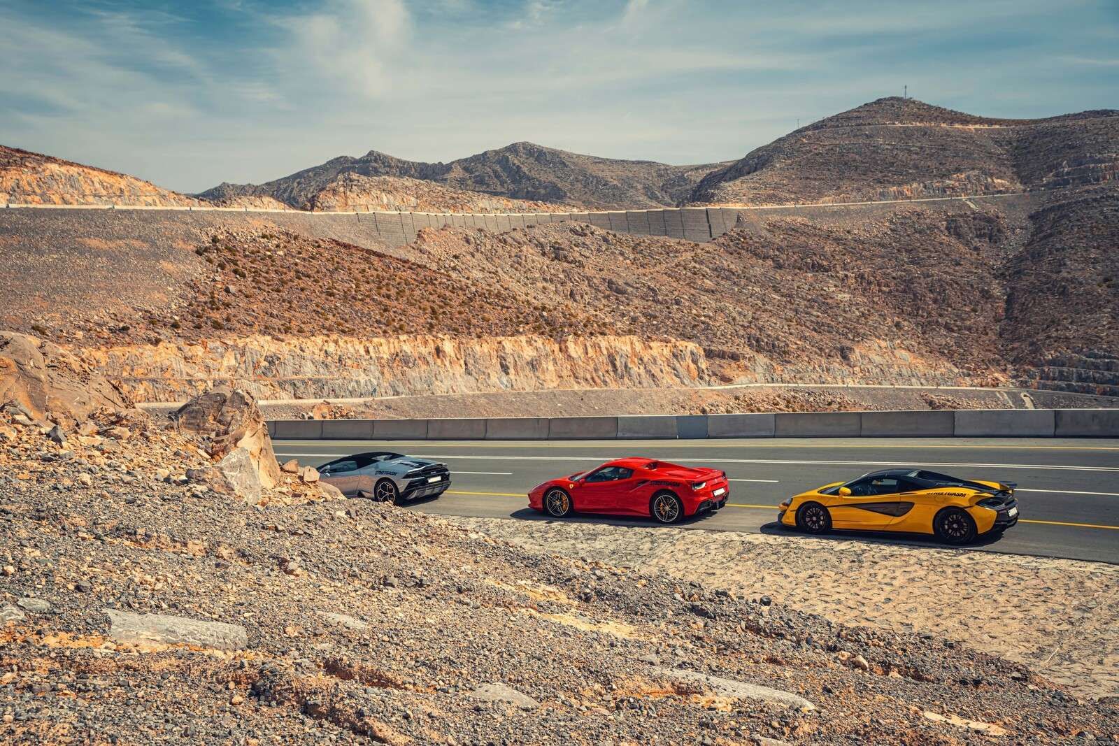 Roadtrip avec des supercars