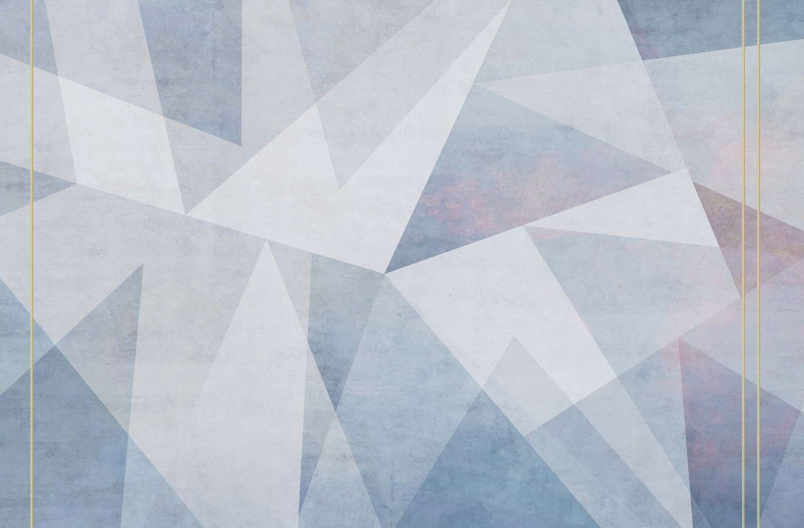 Géométrie glaciale dans une lumière pastel