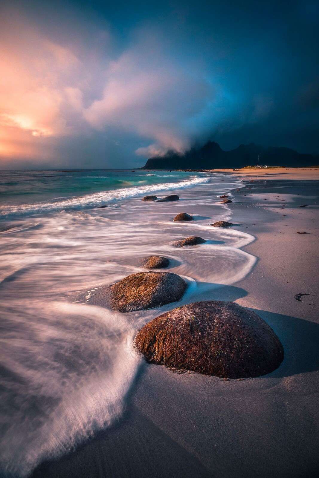 Lueur du soir sur la côte nord.