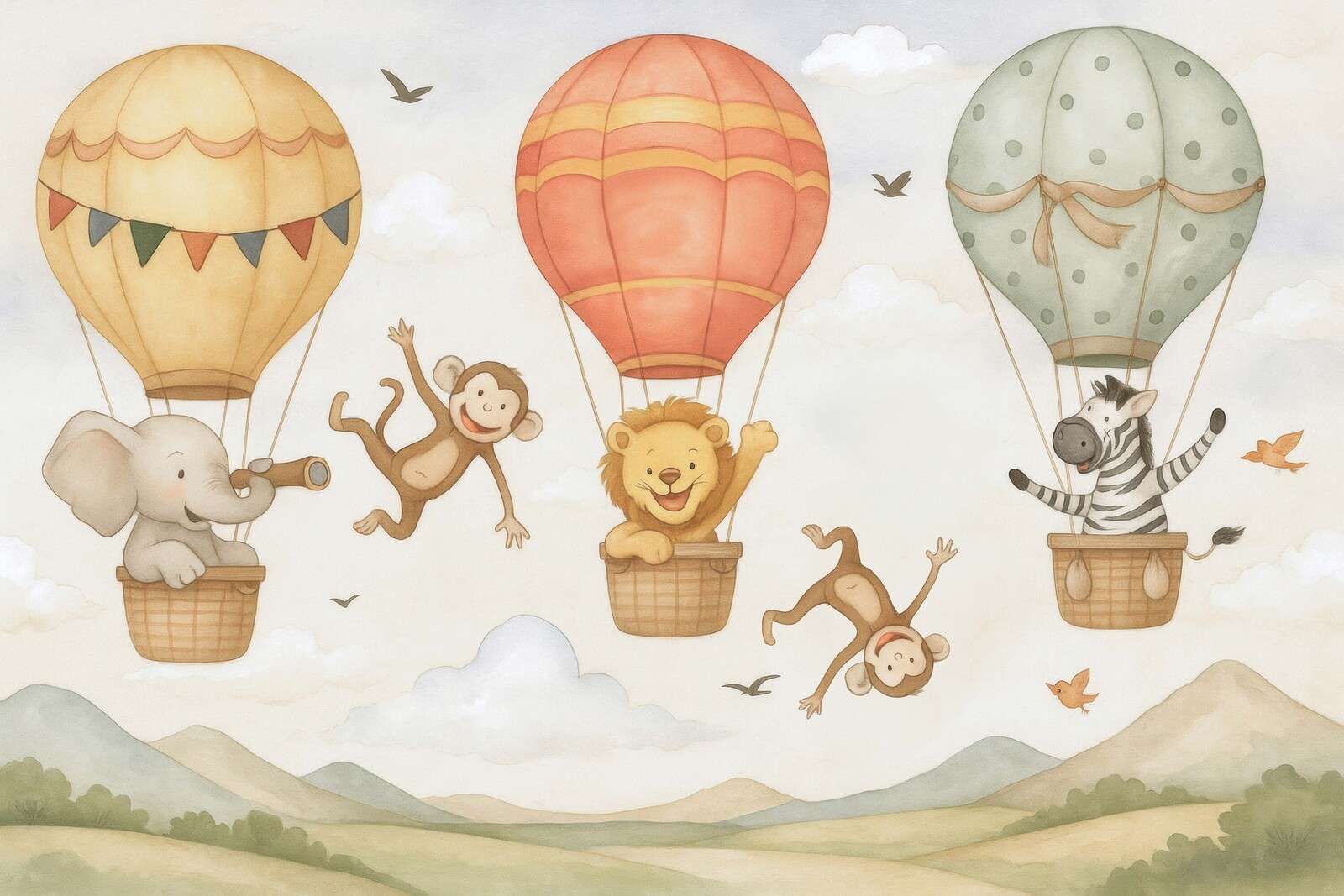 Aventure au-dessus des montagnes