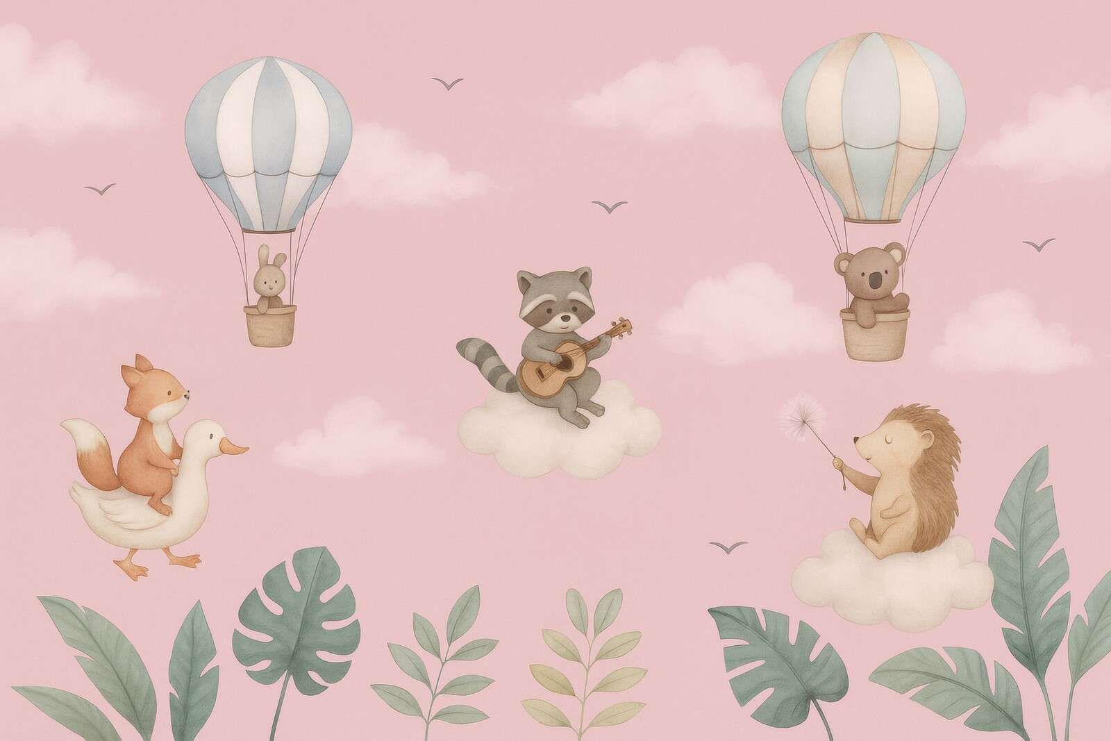 Jeu de lumière dans un ciel rose nuageux