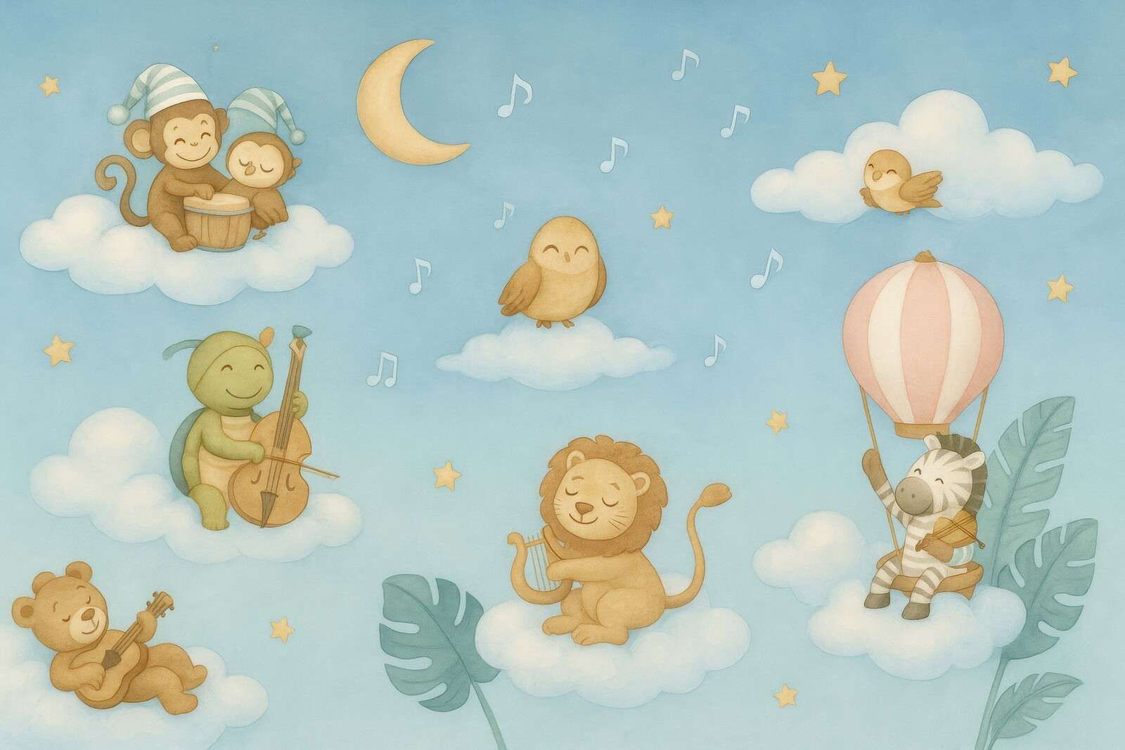 Concert nocturne dans les nuages