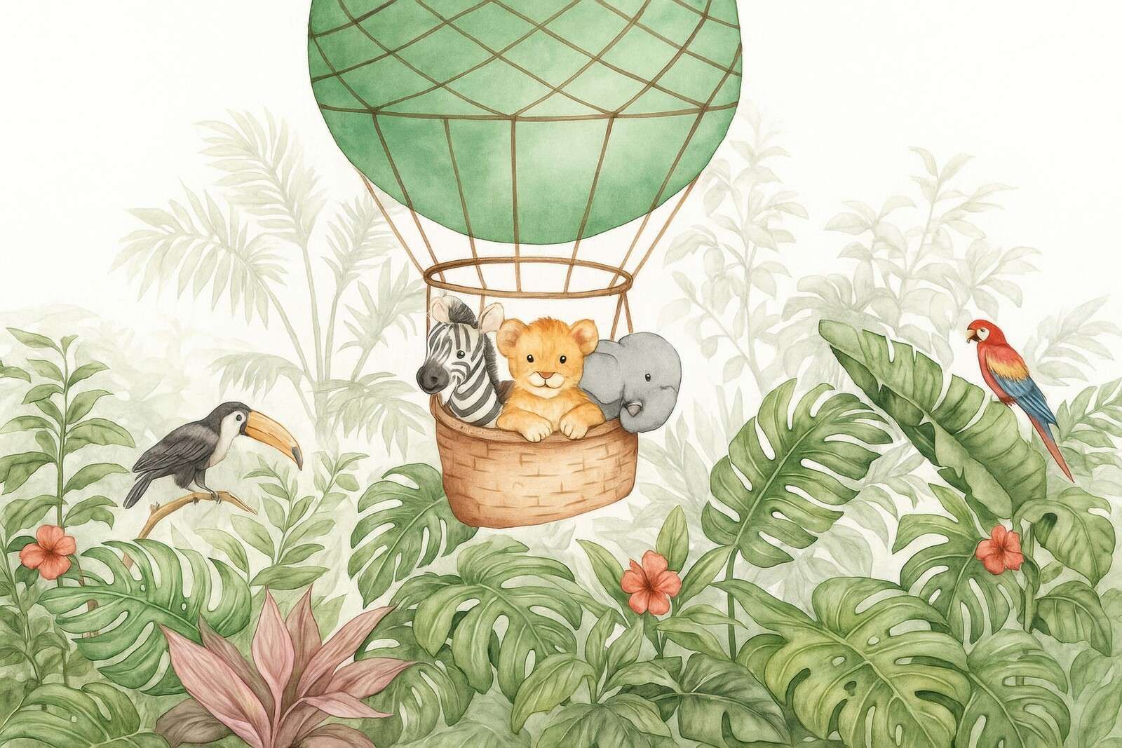 Jungleballon avec de petits amis