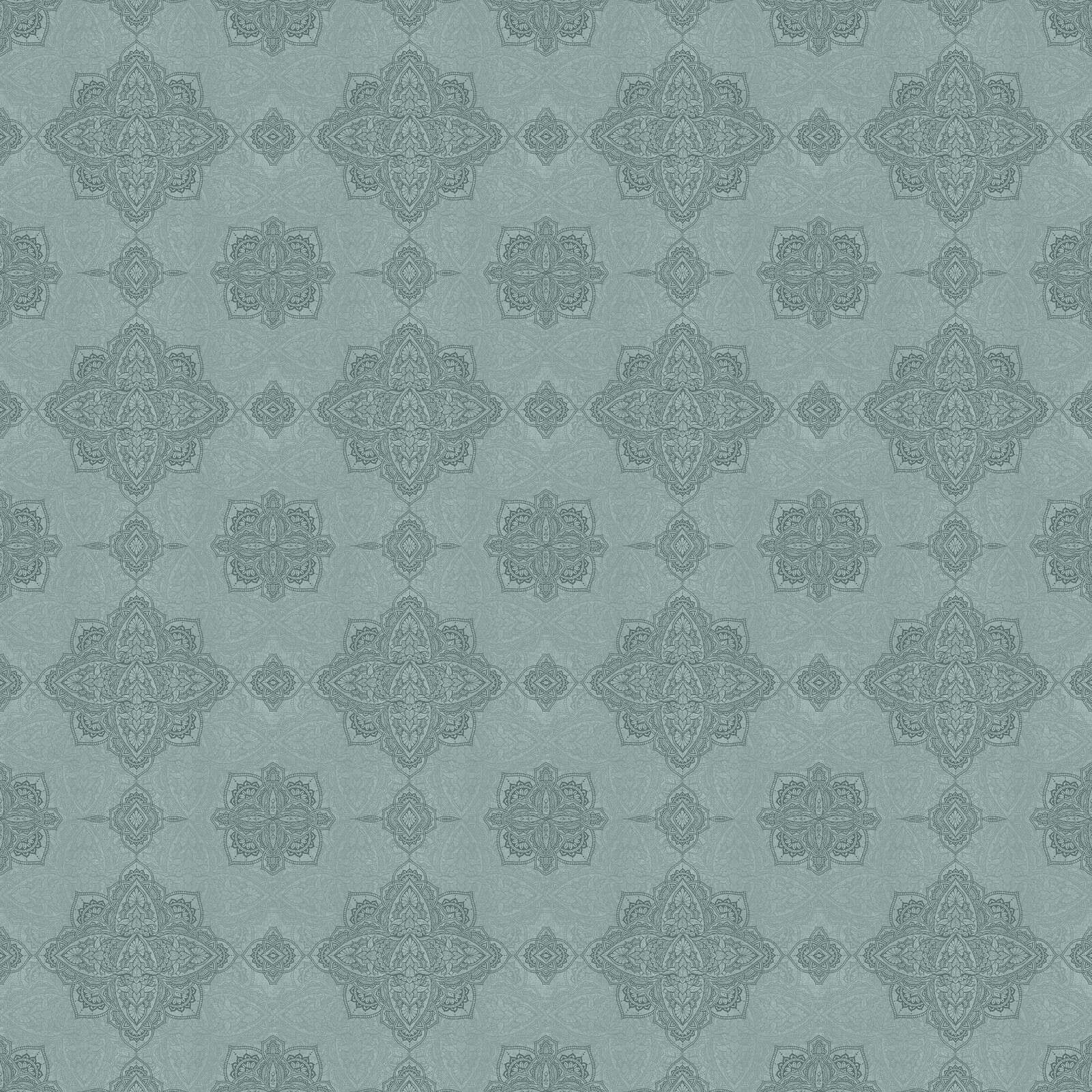 motif de médaillon oriental vert sauge