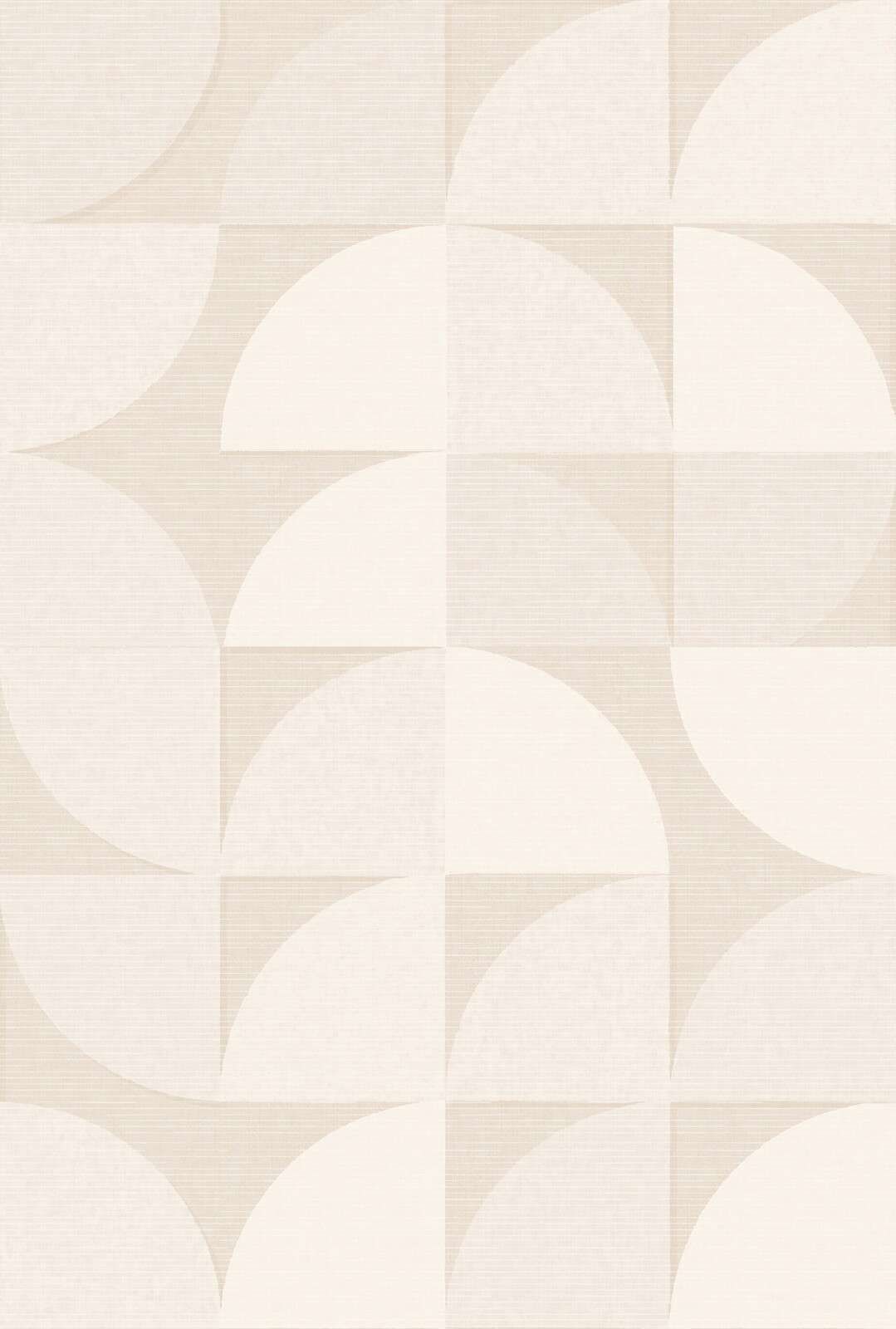 Arcs géométriques doux en beige