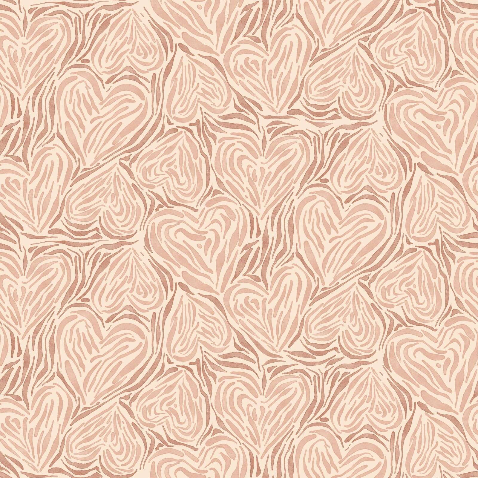 Feuilles organiques en rose poudré