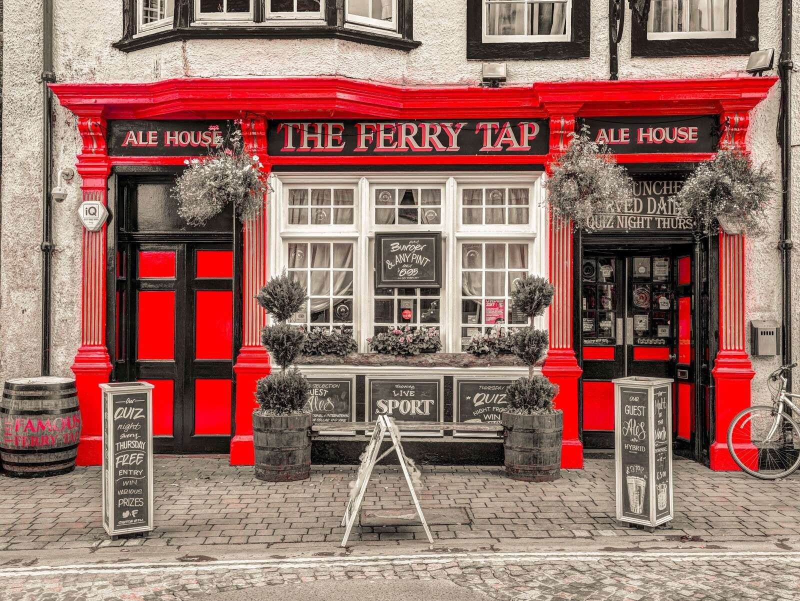 Café de rue à South Queensferry, en Écosse