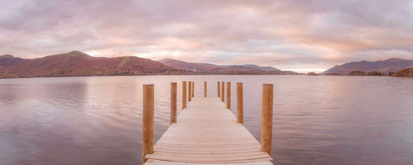 Jetée de Derwentwater, district des lacs