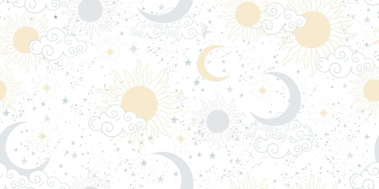 Soleil léger et ciel lunaire