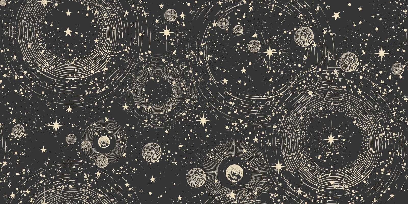 Cercles cosmiques et orbites d'étoiles