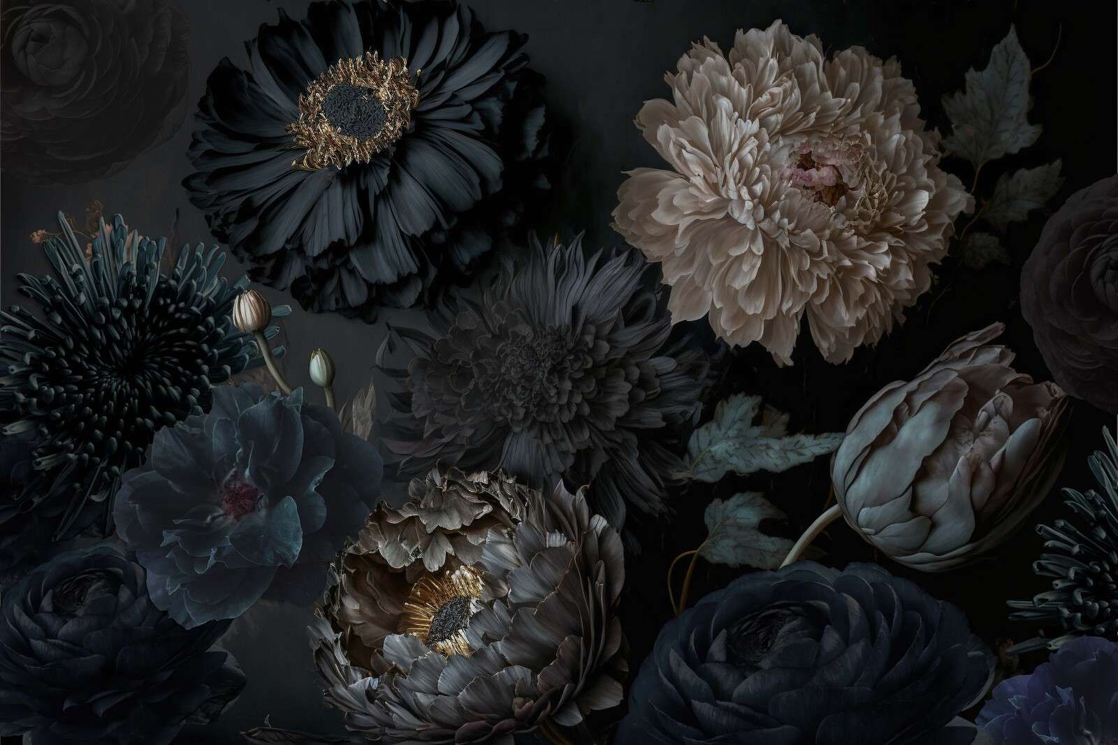 Fleurs sombres et maussades rep