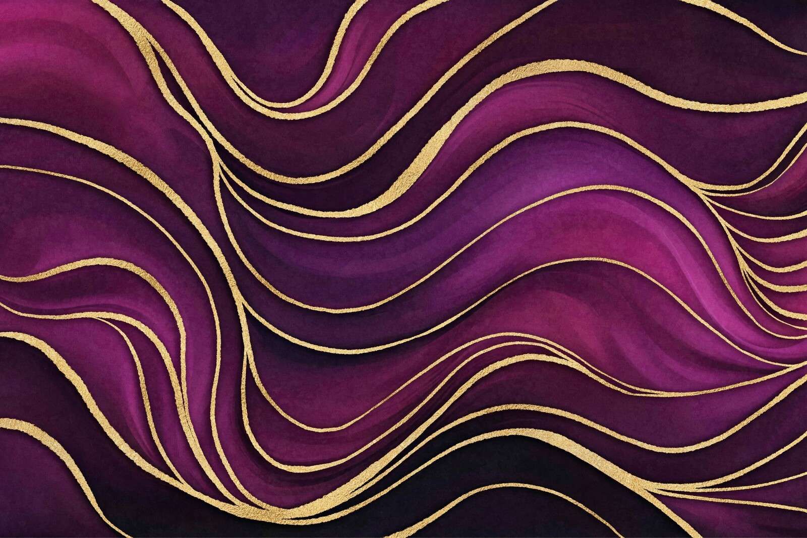 Marbre de luxe fuchsia violet avec or