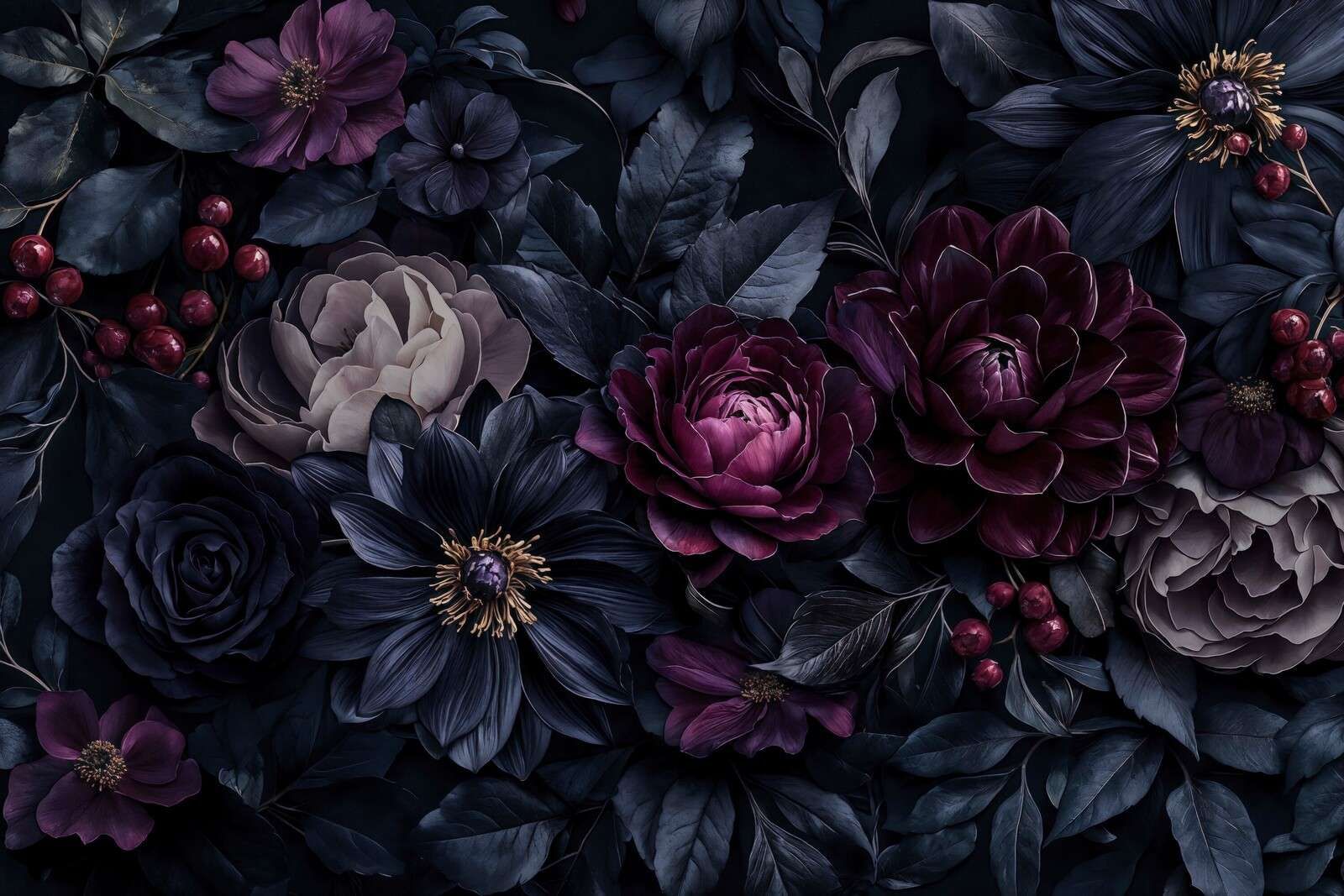 Délice de jardin de minuit mystique, morose et baroque