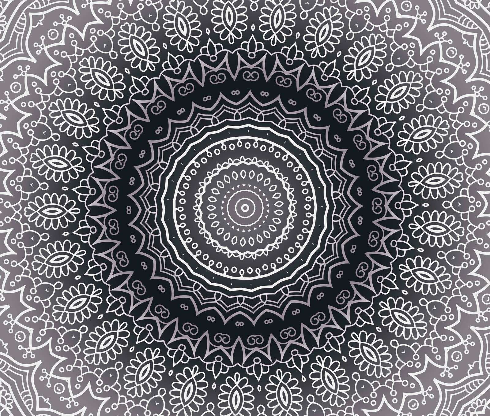 Grey mandala