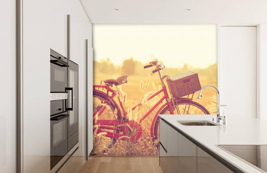 Papier peint Paysage - Vélo d'époque - Chambre à coucher 3