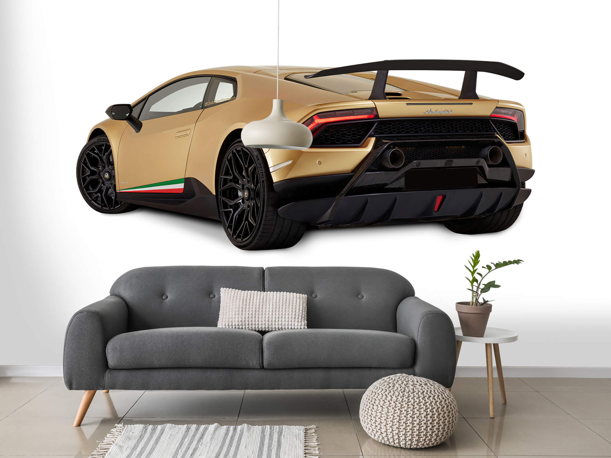 Wallpaper Lamborghini Huracán - Côté arrière gauche, blanc 15