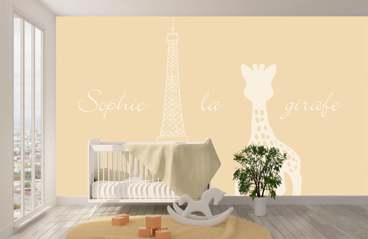 wallpaper Sophie la girafe® à la Tour Eiffel 3