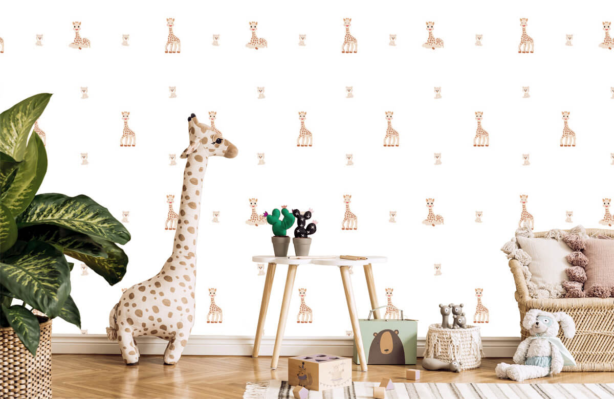wallpaper Sophie la girafe® et Gabin 9