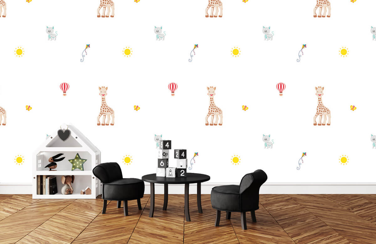 wallpaper Sophie la girafe® en été 2