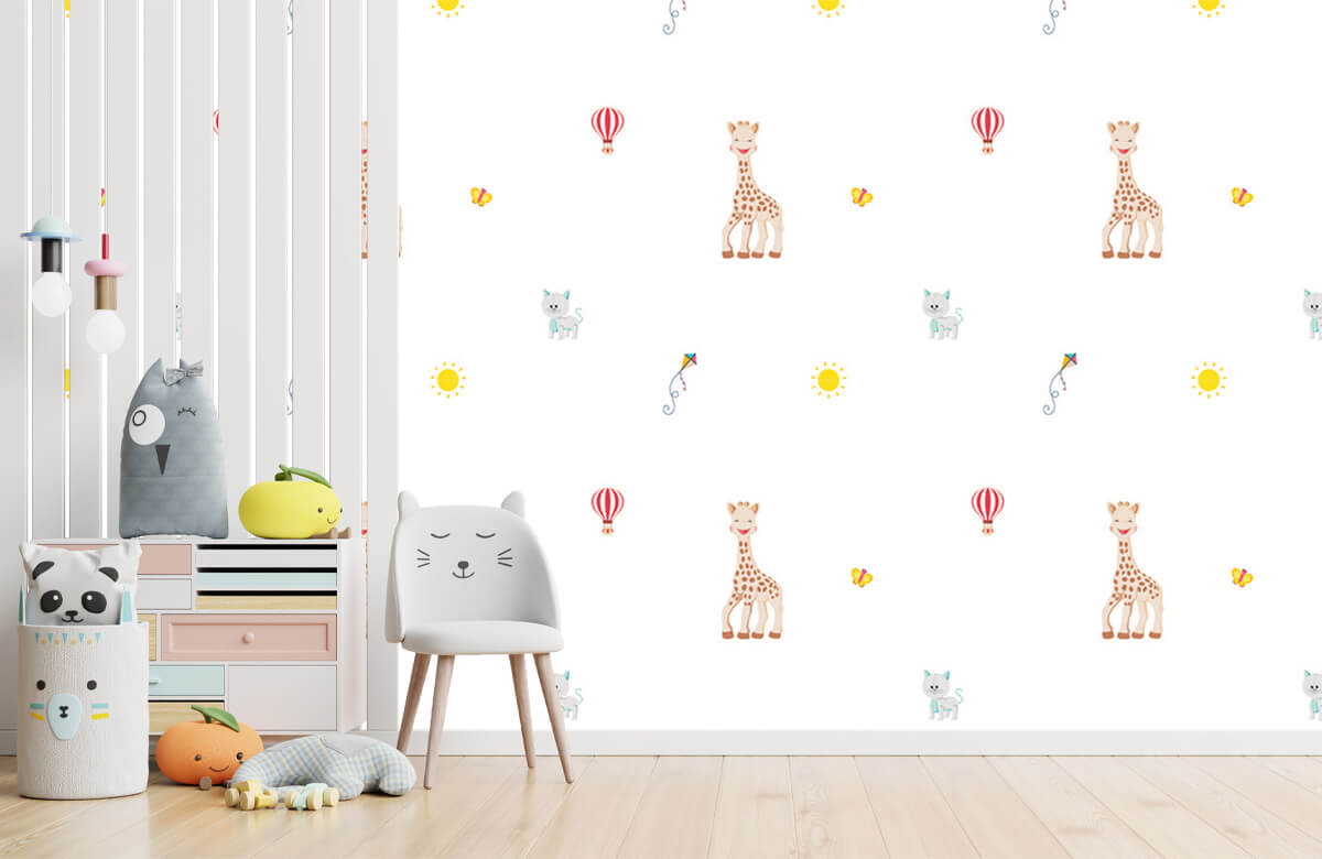 wallpaper Sophie la girafe® en été 4