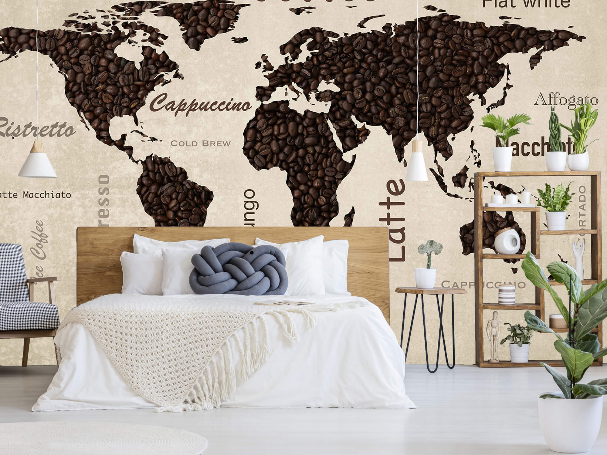 wallpaper Carte du monde du café 2