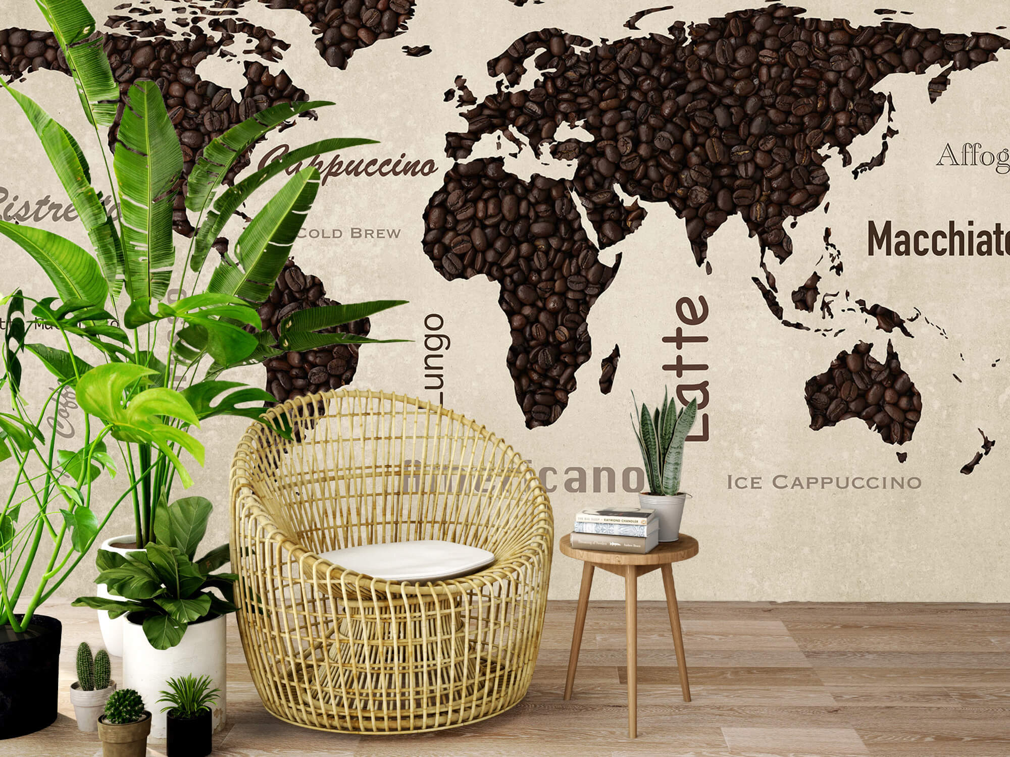 wallpaper Carte du monde du café 3