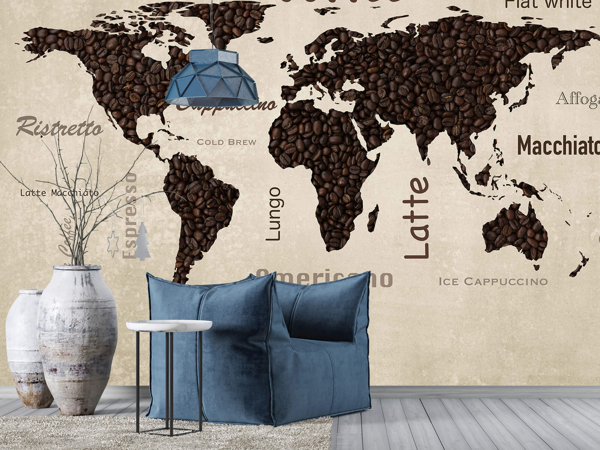 wallpaper Carte du monde du café 4