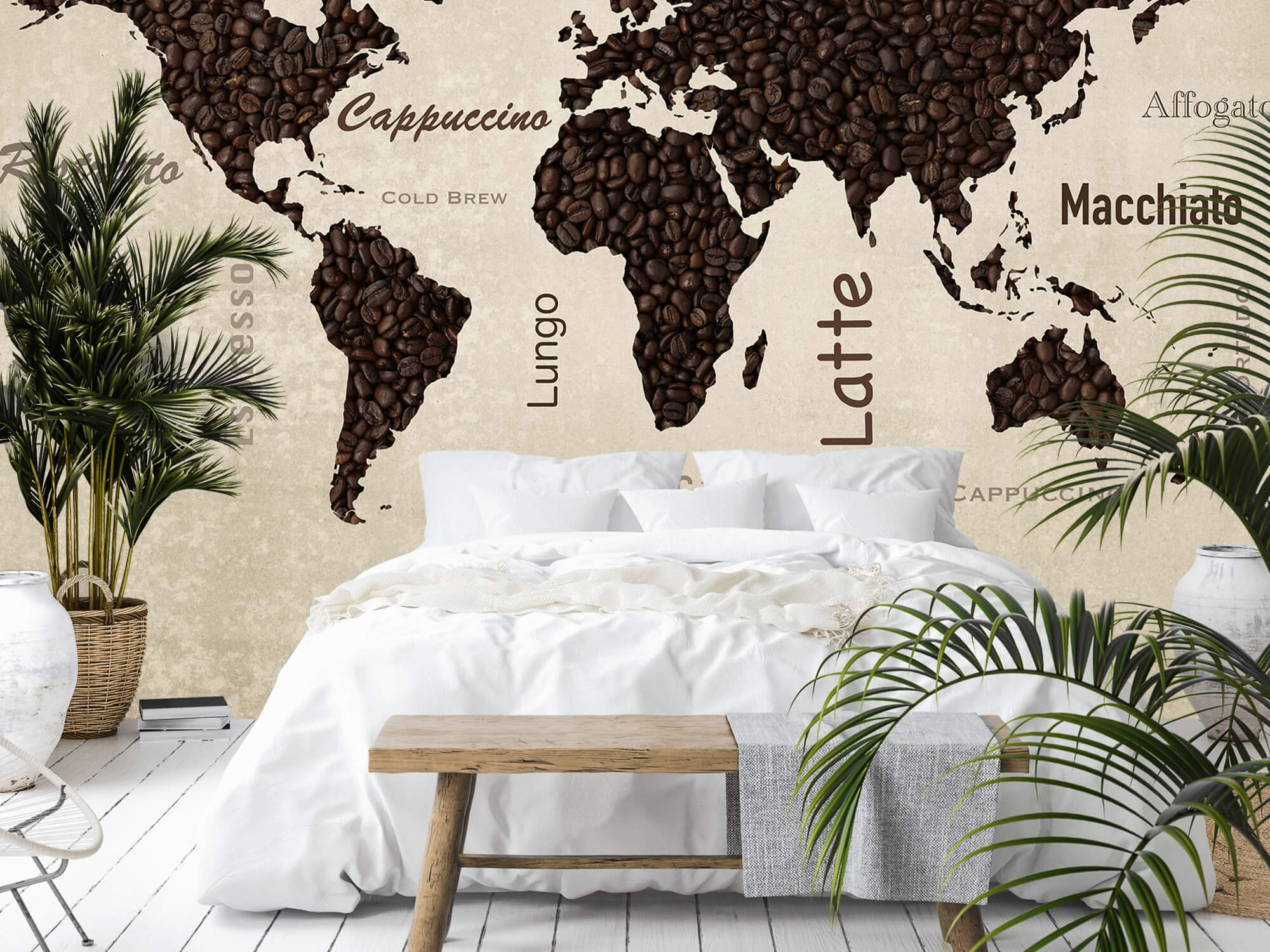 wallpaper Carte du monde du café 6