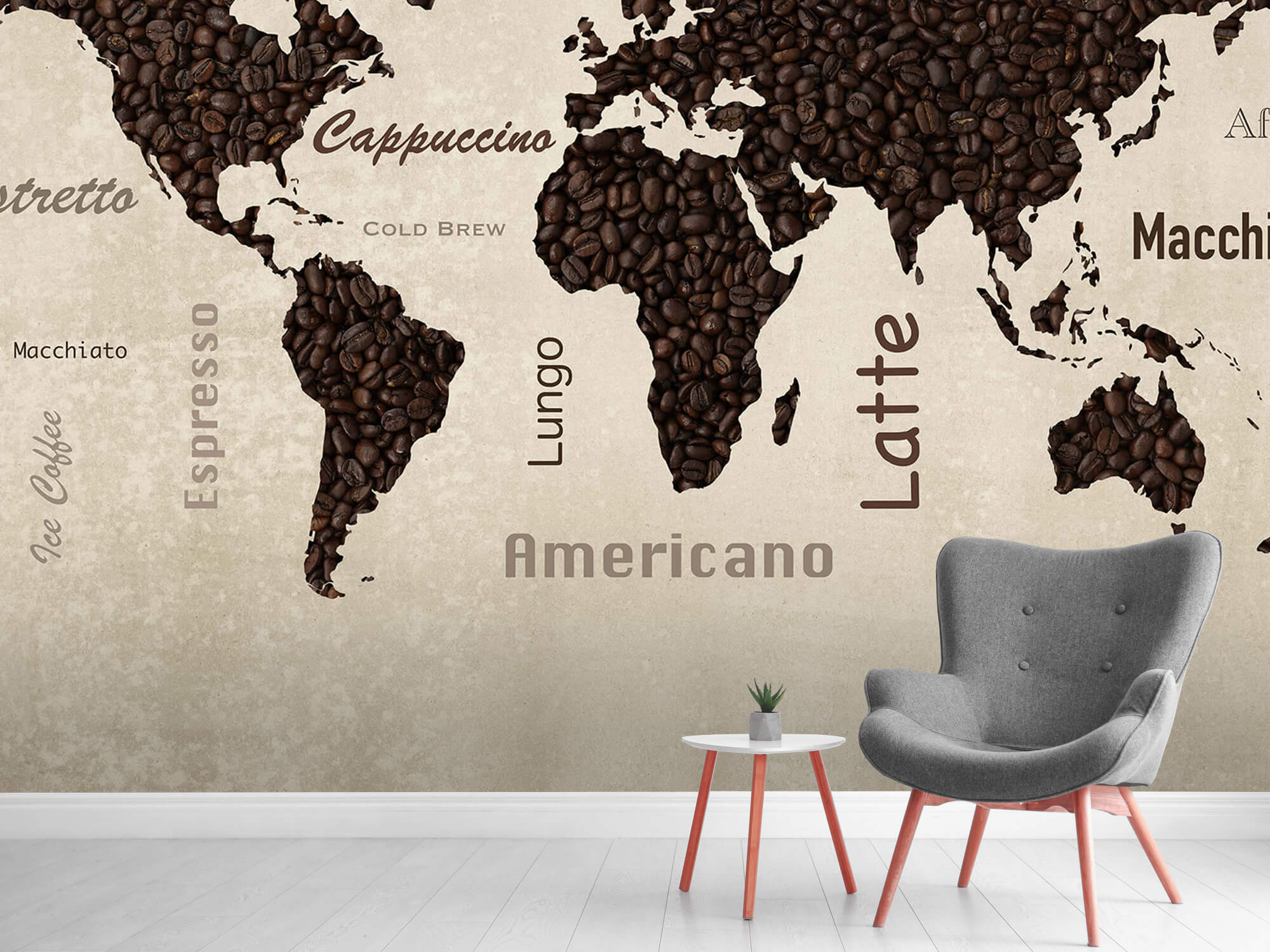 wallpaper Carte du monde du café 7