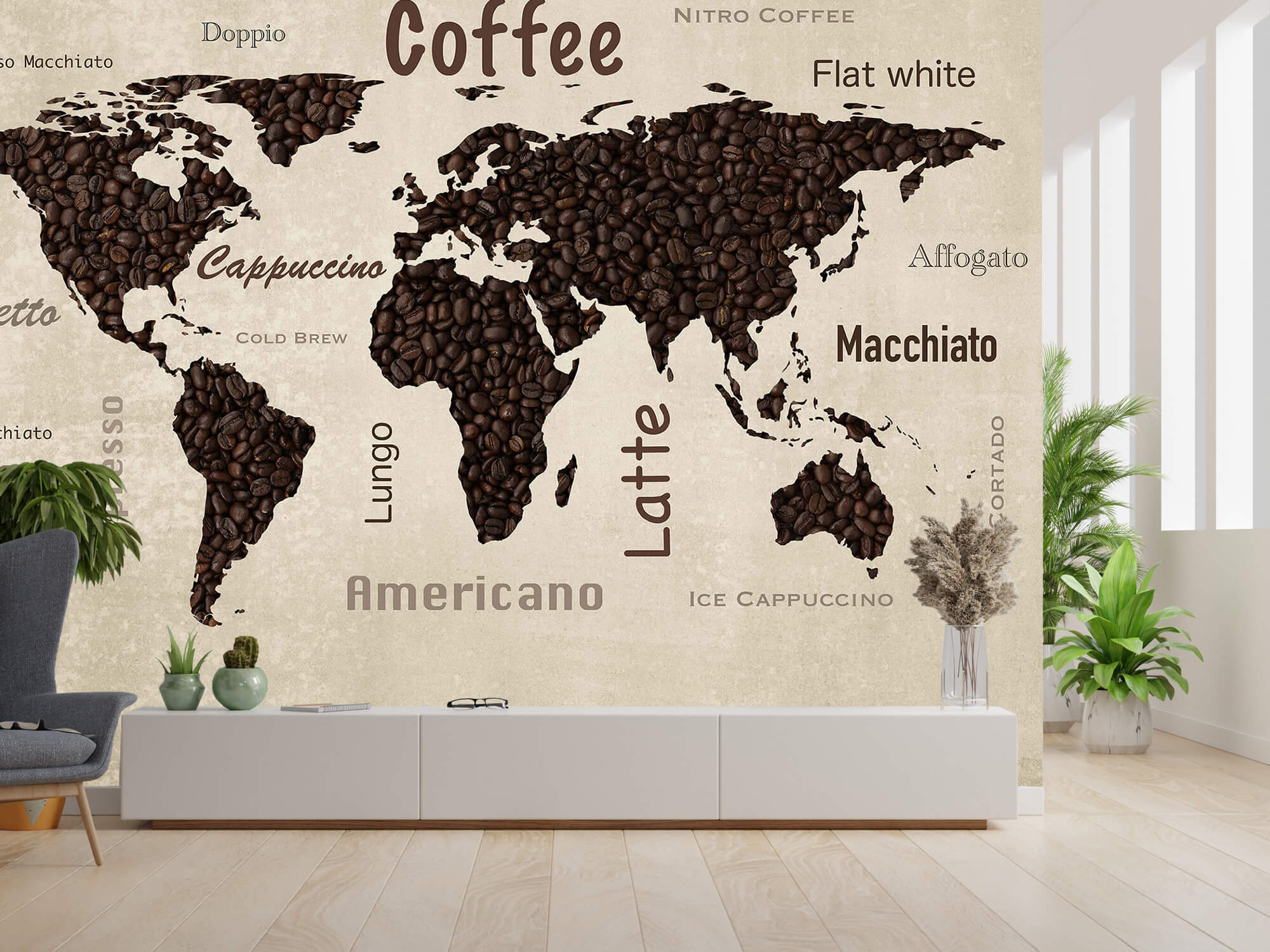 wallpaper Carte du monde du café 10